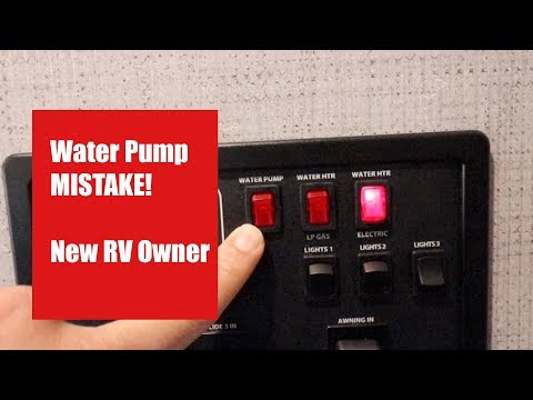 Does the RV water pump need to be on when connected to city water? Newbie mistake!!