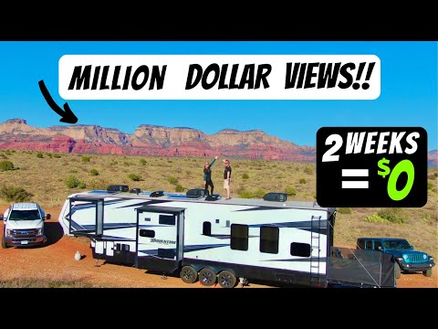 FREE RV CAMPING IN SEDONA AZ WITH SOLAR (&amp; LAUNDRY) RV LIVING FULL TIME