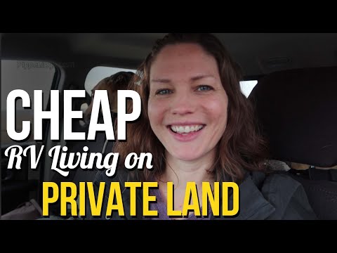 Cheap RV Living on Private Land