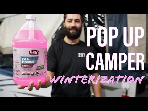 Pop Up Camper WINTERIZATION - It’s Easy! | BLOW-OUT Method