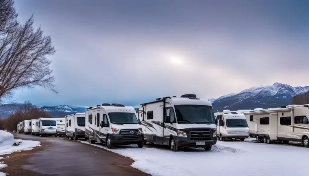 Affordable Winter RV Storage