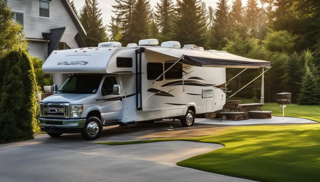 best practices for storing RV on property