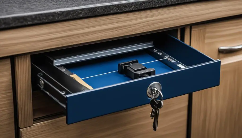 secure rv drawer travel locks